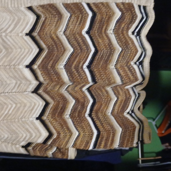 ALFRED DUNNER BROWN/CREAM 3/4 Sleeved Sweater/faux White Shell Lining 1X - Picture 3 of 9